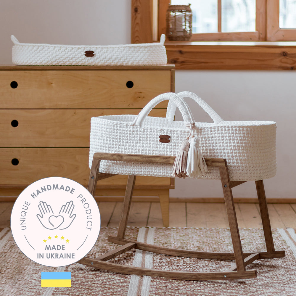 White Moses Basket