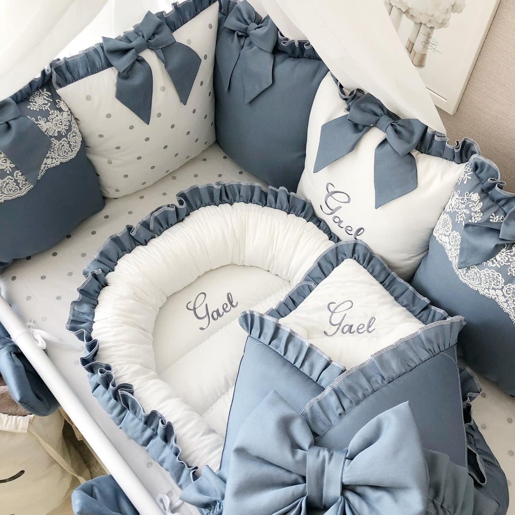 Pillow Set Newborn Baby Bed Set Sets Boy Luxury Crib Bedding Set