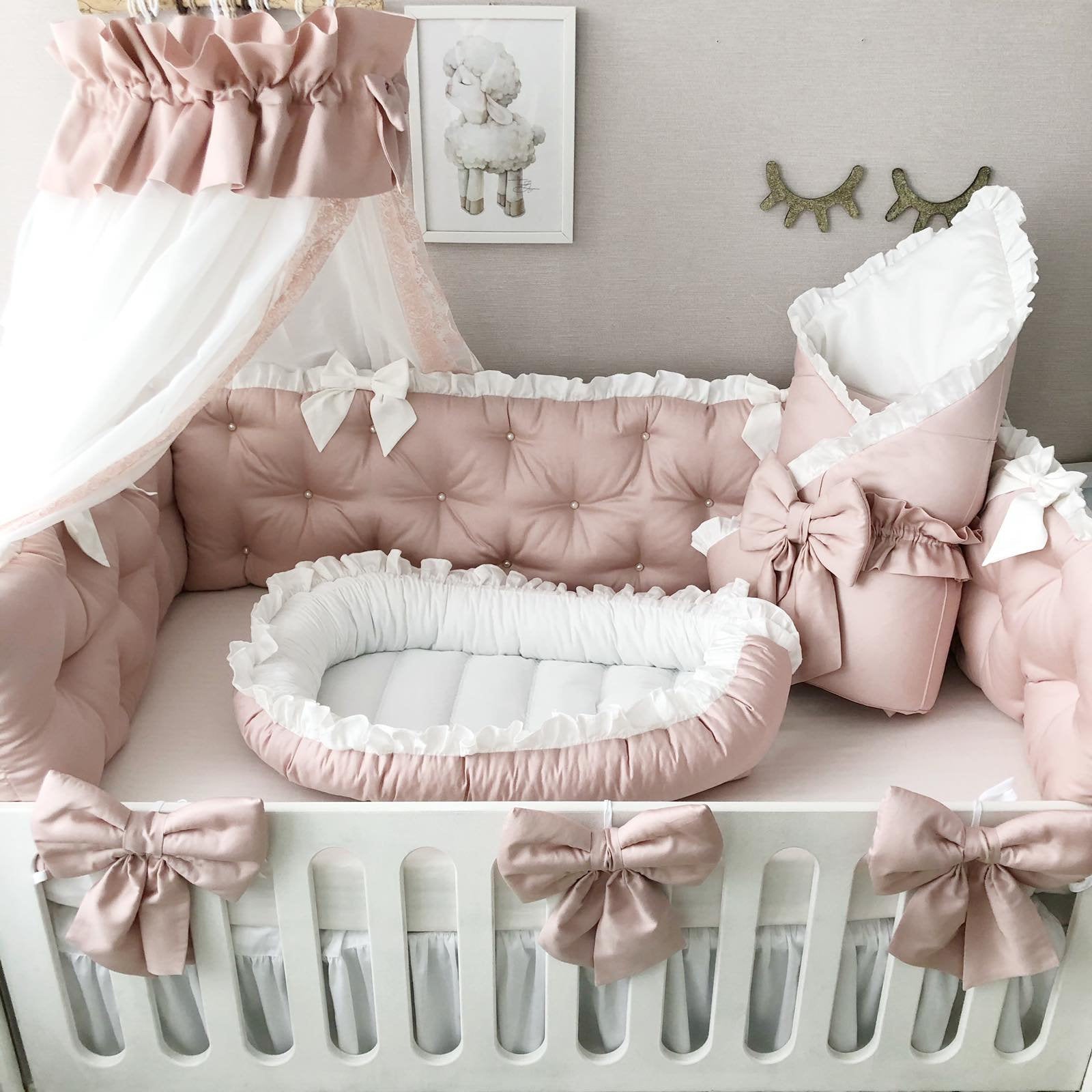 Cot Bedding Purple Dream Catcher Baby Girl Bedding Crib Set With